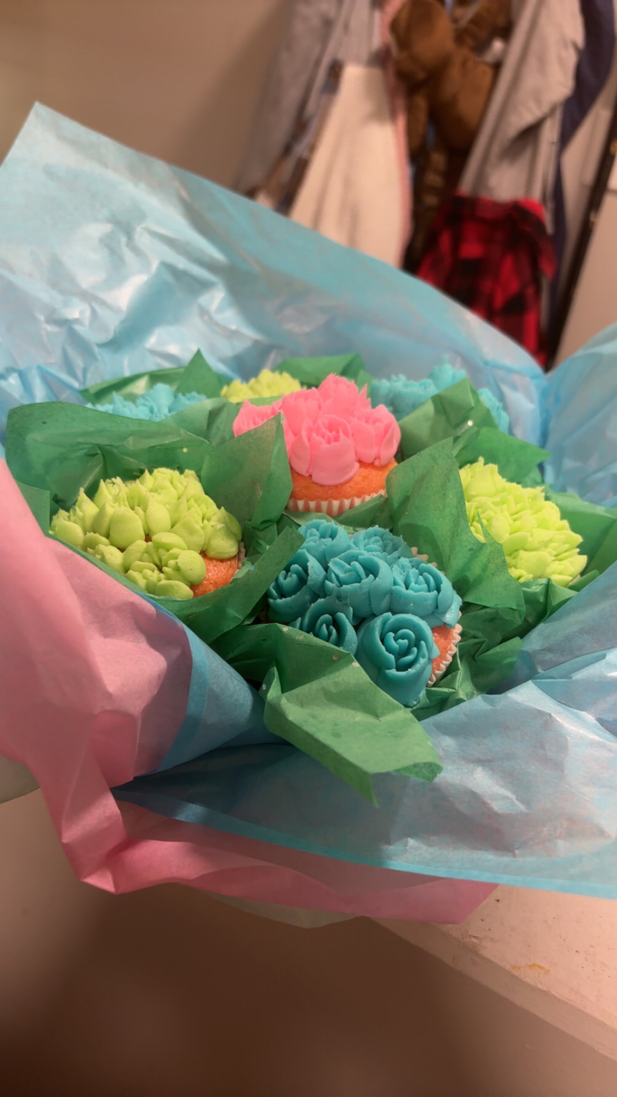Cupcake flower boquet