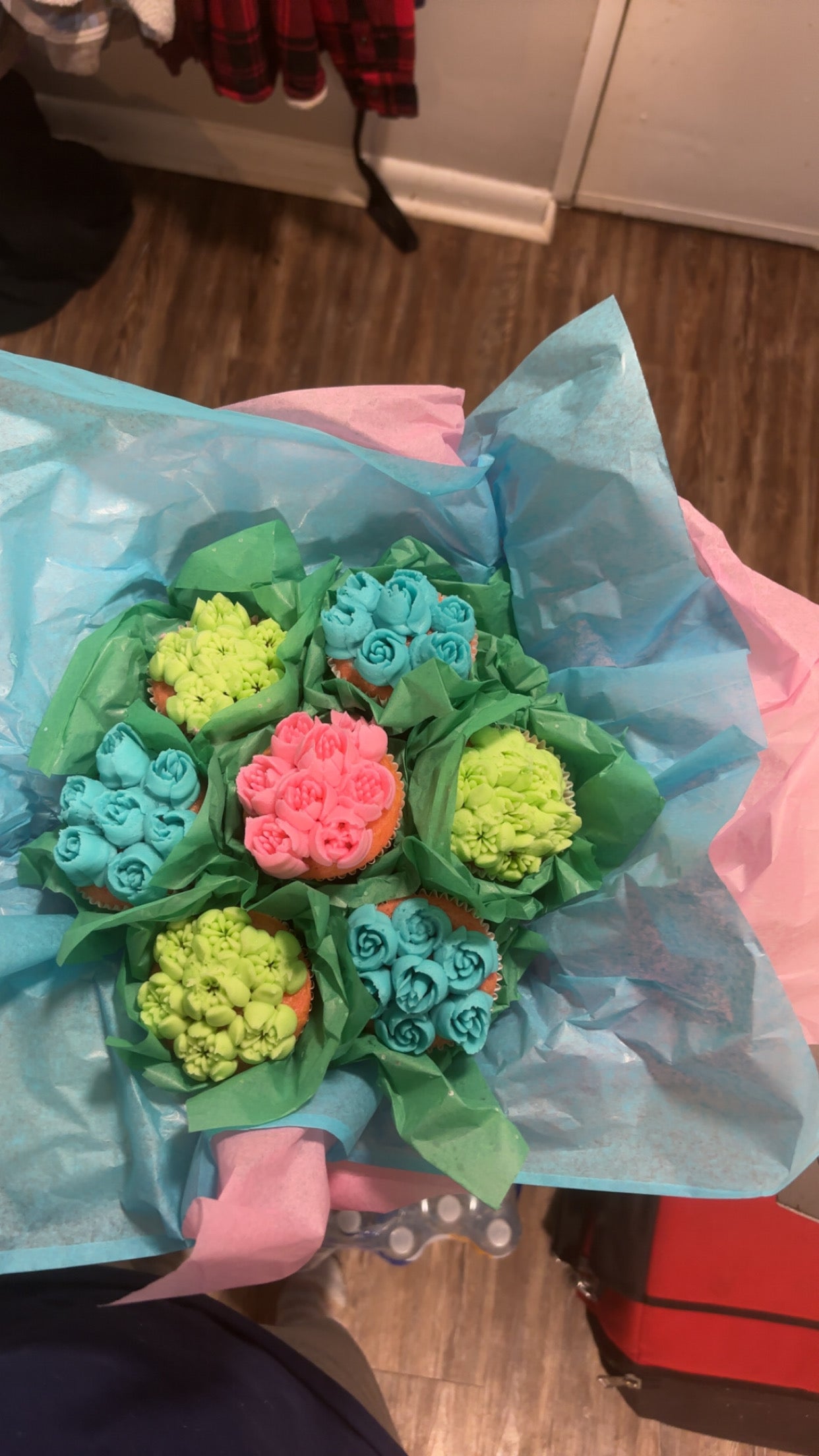 Cupcake flower boquet
